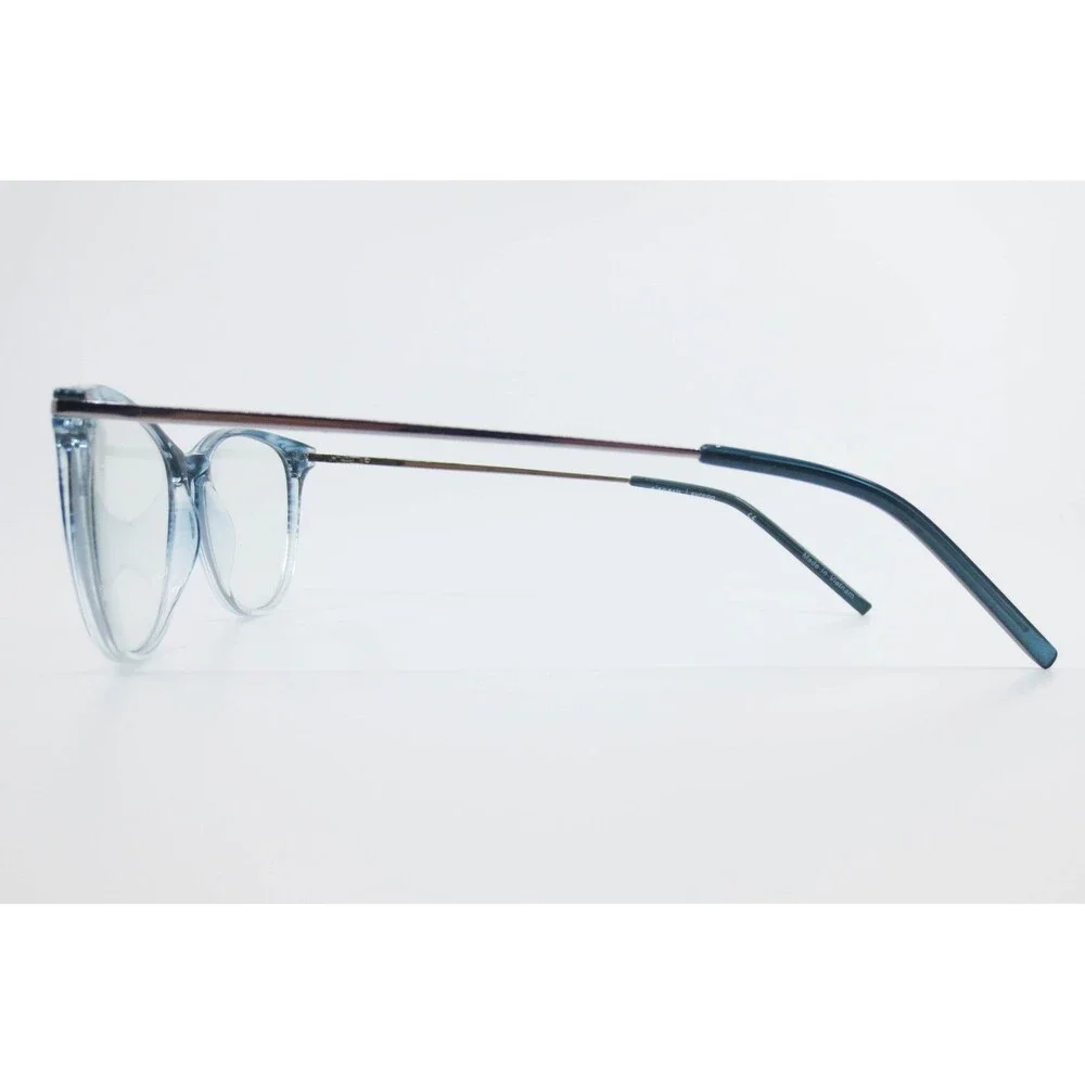 Elements Europa EL-450 Blue Striped Clear Cat Eye Eyeglass Frames 53-16-140 C1